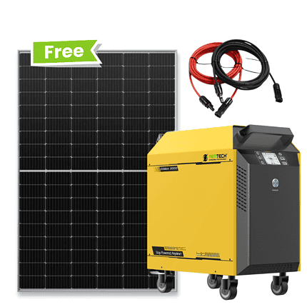 Rentech ES Box 3000 and Solar Panel Bundle