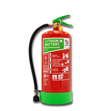 FIREBLOCK LITHIUM Battery Fire Extinguisher - 9 Litres