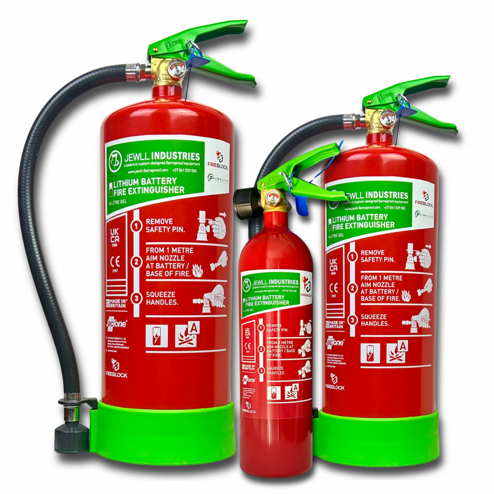 Lithium battery fire extinguisher