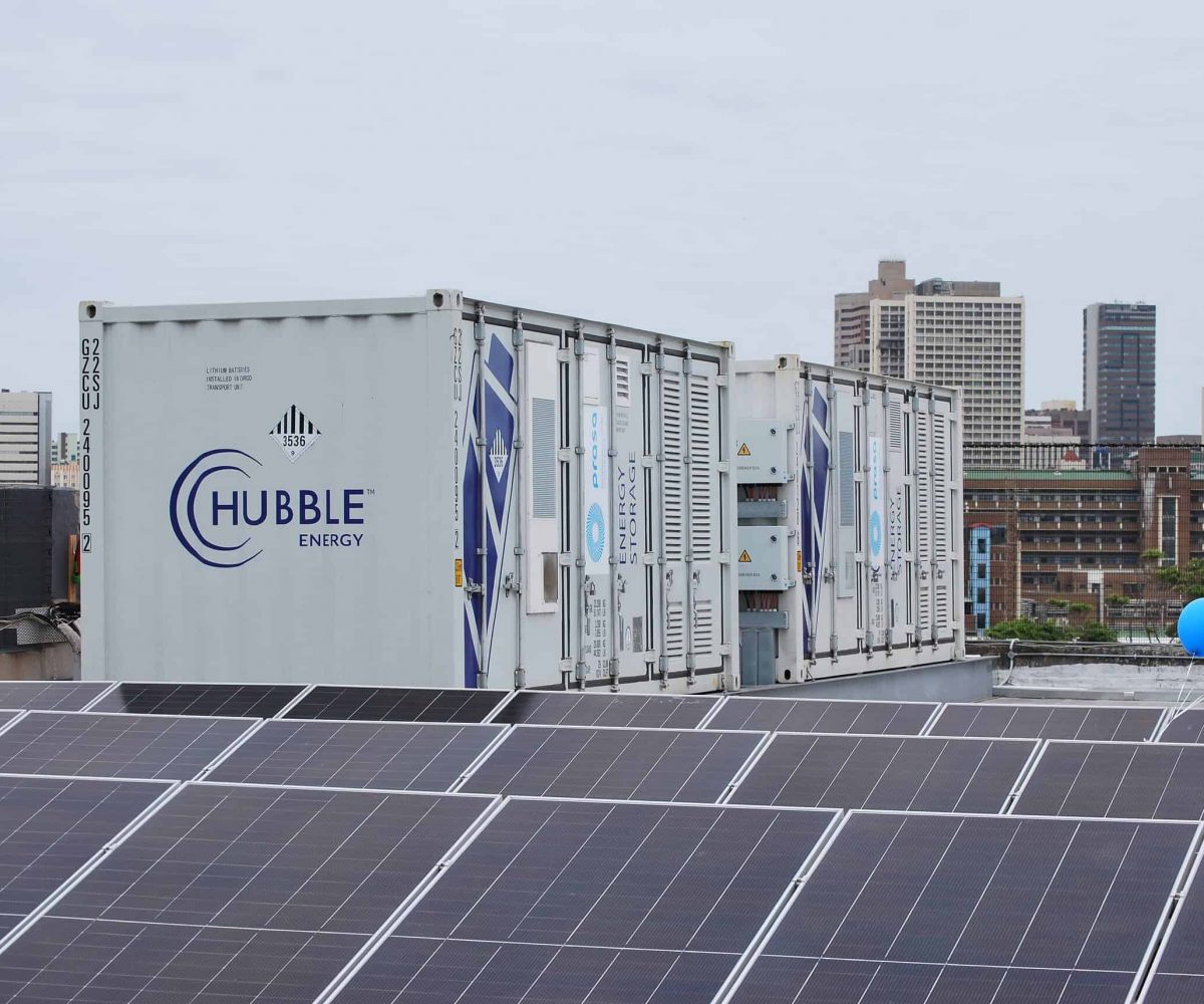 Hubble Battery Energy Storage System installation at PRASA Durban Train Station
