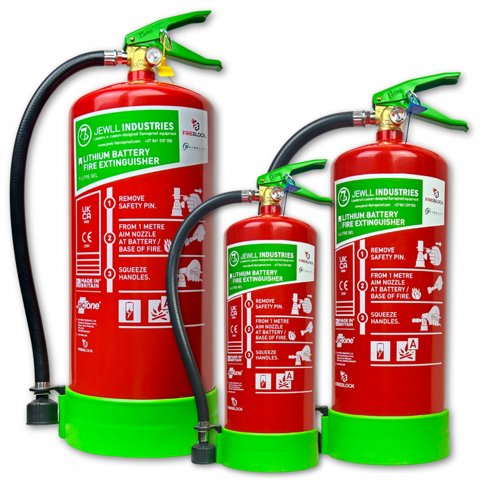 Fidelity Secure Fireblock Lithium Battery Fire Extinguisher