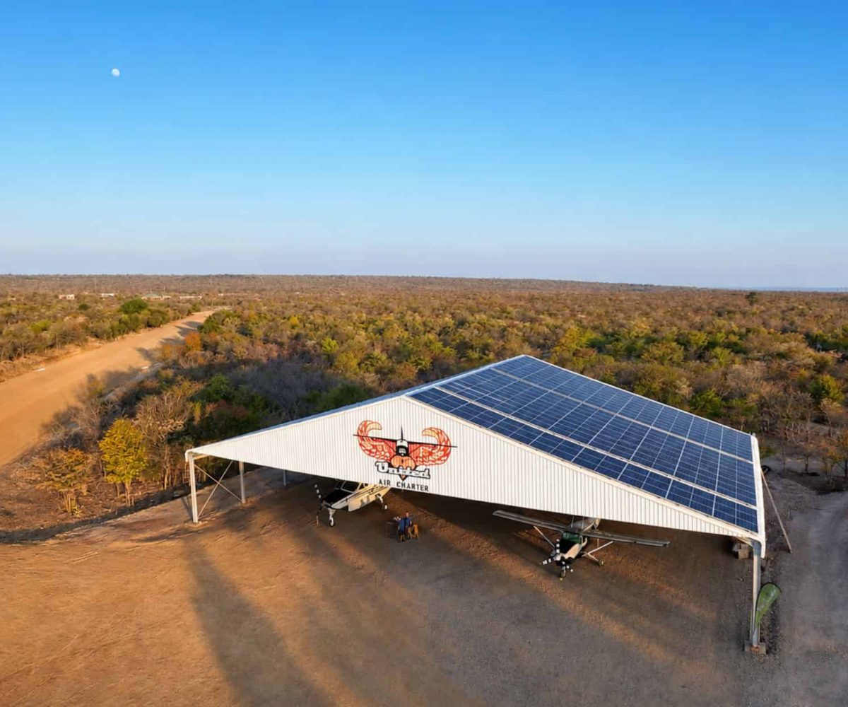United Air charter Zambia Solar Installation