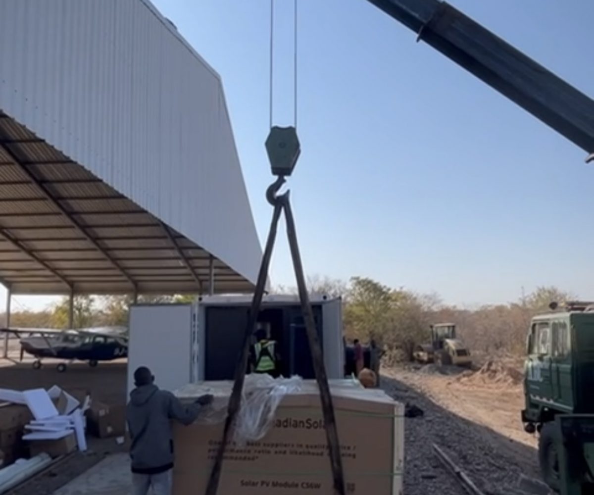 Solar Installation - United Air Charter Hangar Zambia